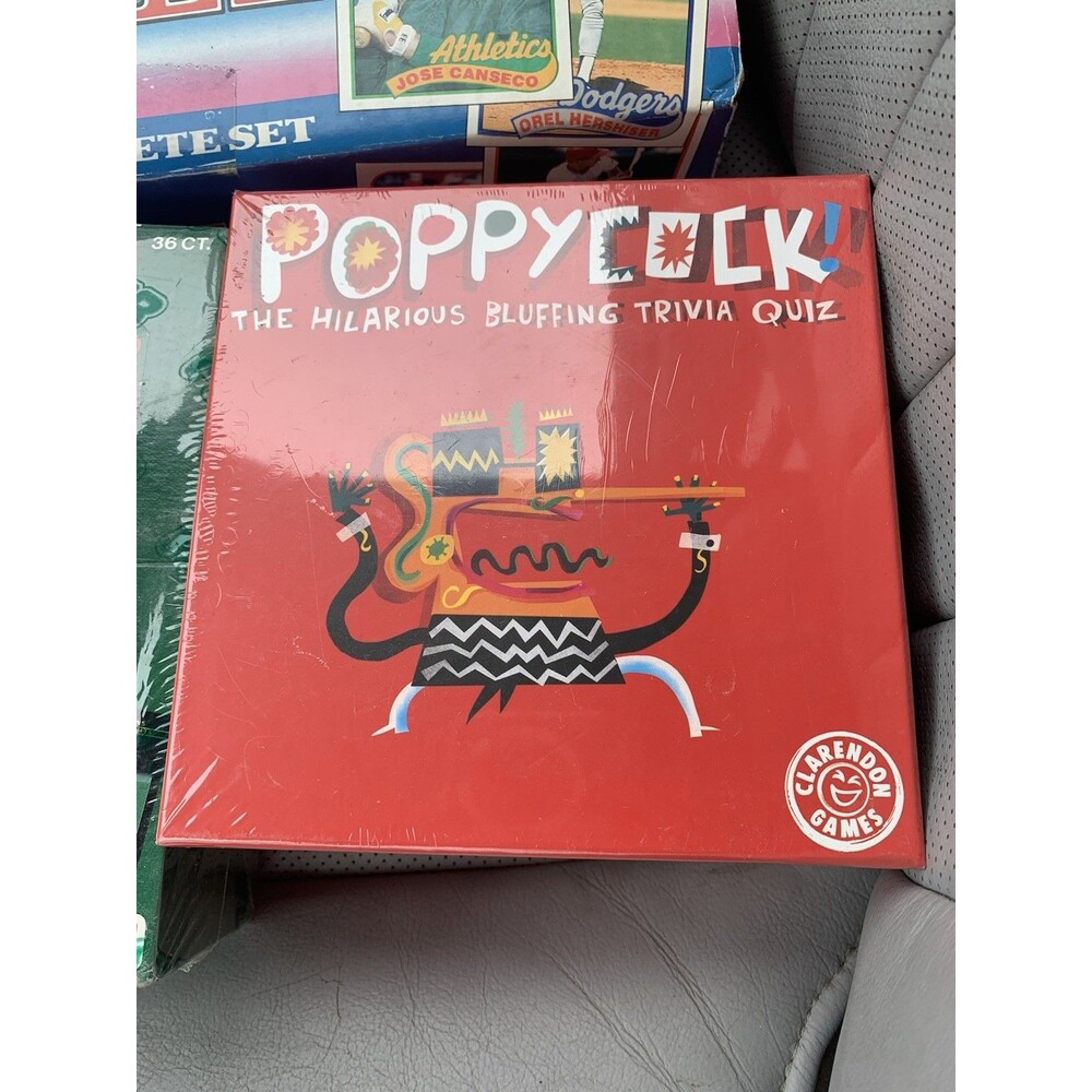 Poppycock:  The Hilarious Bluffing Trivia Quiz Game Clarendon Games NEW SEALED